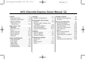 Handleiding Chevrolet Express Passenger (2013)