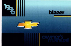 Handleiding Chevrolet Blazer (1996)