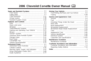 Handleiding Chevrolet Corvette (2006)