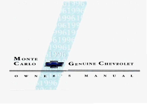 Handleiding Chevrolet Monte Carlo (1996)