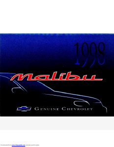 Handleiding Chevrolet Malibu (1998)