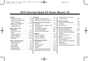 Handleiding Chevrolet Spark EV (2014)