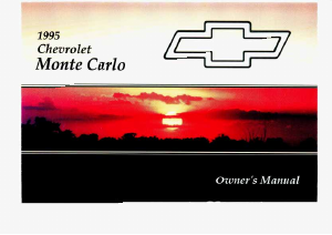 Handleiding Chevrolet Monte Carlo (1995)