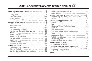 Handleiding Chevrolet Corvette (2005)