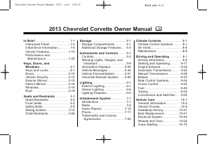 Handleiding Chevrolet Corvette (2013)