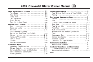 Handleiding Chevrolet Blazer (2005)