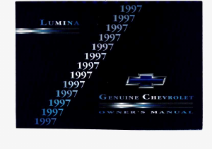 Handleiding Chevrolet Lumina (1997)