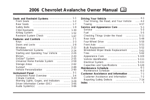 Handleiding Chevrolet Avalanche (2006)