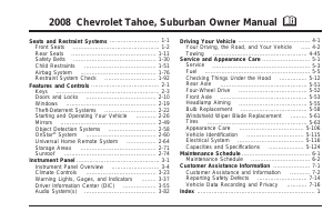 Handleiding Chevrolet Tahoe (2008)