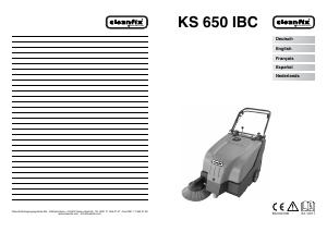 Handleiding Cleanfix KS 650 IBC Veegmachine