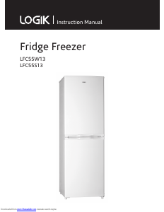 Manual Logik LFC55W13 Fridge-Freezer