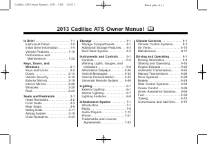 Handleiding Cadillac ATS (2013)