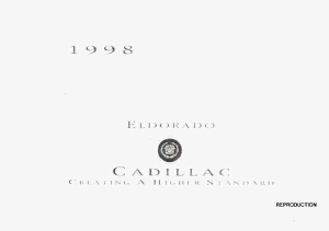 Handleiding Cadillac Eldorado (1998)
