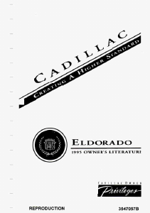 Handleiding Cadillac Eldorado (1995)