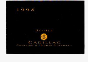 Handleiding Cadillac Seville (1998)