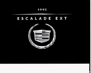 Handleiding Cadillac Escalade EXT (2003)