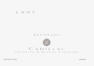 Handleiding Cadillac Eldorado (1997)