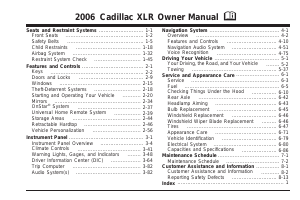Handleiding Cadillac XLR (2006)