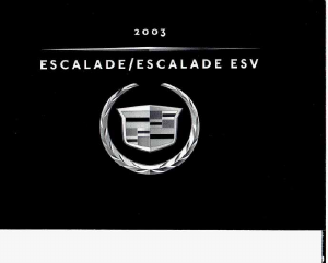 Handleiding Cadillac Escalade (2003)