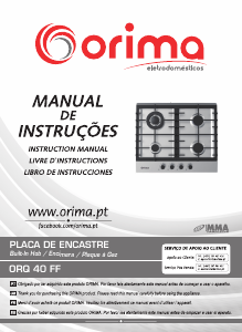 Manual Orima ORQ 40 FF Hob