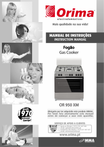 Manual Orima OR 950 XM Fogão