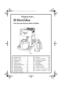 Kullanım kılavuzu Electrolux ECG6600 Espresso makinesi
