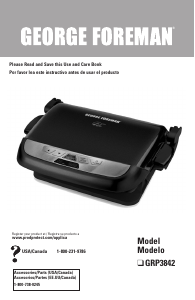 Bruksanvisning George Foreman GRP3842 Smörgåsgrill