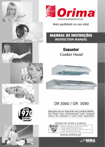 Manual Orima OR 3060 Cooker Hood