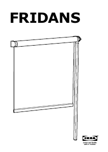 Manual IKEA FRIDANS Jaluzele rolete