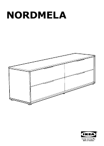 Manual IKEA NORDMELA (159x50) Cómoda