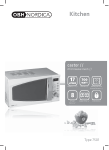 Manual OBH Nordica Castor Microwave