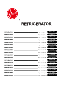 Brugsanvisning Hoover HFLE6085WE Køleskab