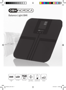Handleiding OBH Nordica Balance Light BMI Weegschaal