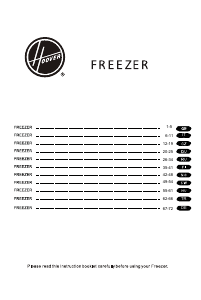 Manual Hoover HFZE54XK Freezer