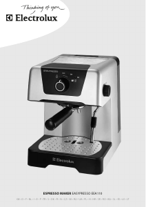 Mode d’emploi Electrolux EEA110 Easypresso Machine à expresso