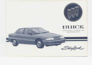 Handleiding Buick Skylark (1995)