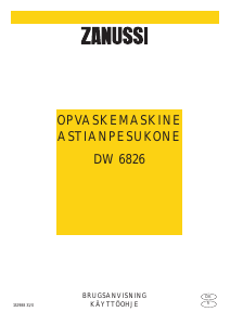Brugsanvisning Zanussi DW6826 Opvaskemaskine