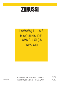 Manual Zanussi DWS410 Máquina de lavar louça