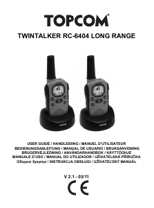 Manual de uso Topcom Twintalker 9100 Walkie talkie