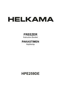 Handleiding Helkama HPE259DE Vriezer