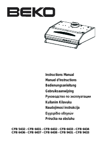 Руководство BEKO CFB 5432 W Кухонная вытяжка