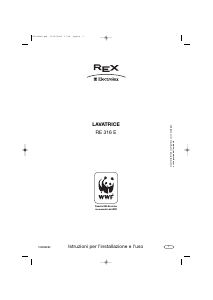 Manuale Electrolux-Rex RE316E Lavatrice