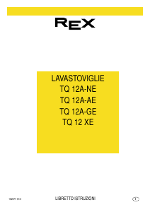 Manuale Rex TQ12A-AE Lavastoviglie