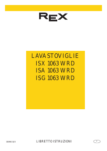 Manuale Rex ISX1063WRD Lavastoviglie