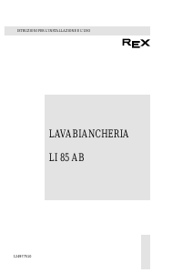 Manuale Rex LI85AB Lavatrice