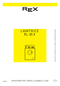 Manuale Rex RL65X Lavatrice