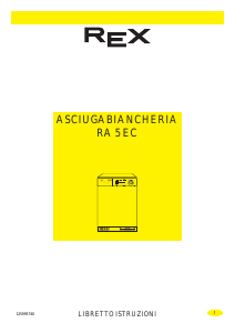 Manuale Rex RA5EC Asciugatrice