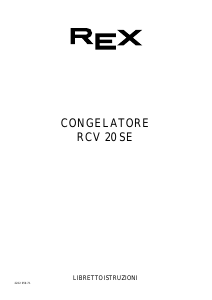 Manuale Rex RCV20SE Congelatore
