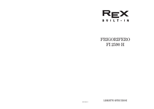 Manuale Rex FI2590H Frigorifero