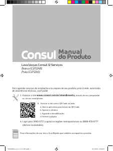 Manual Consul CLF12AS Máquina de lavar louça